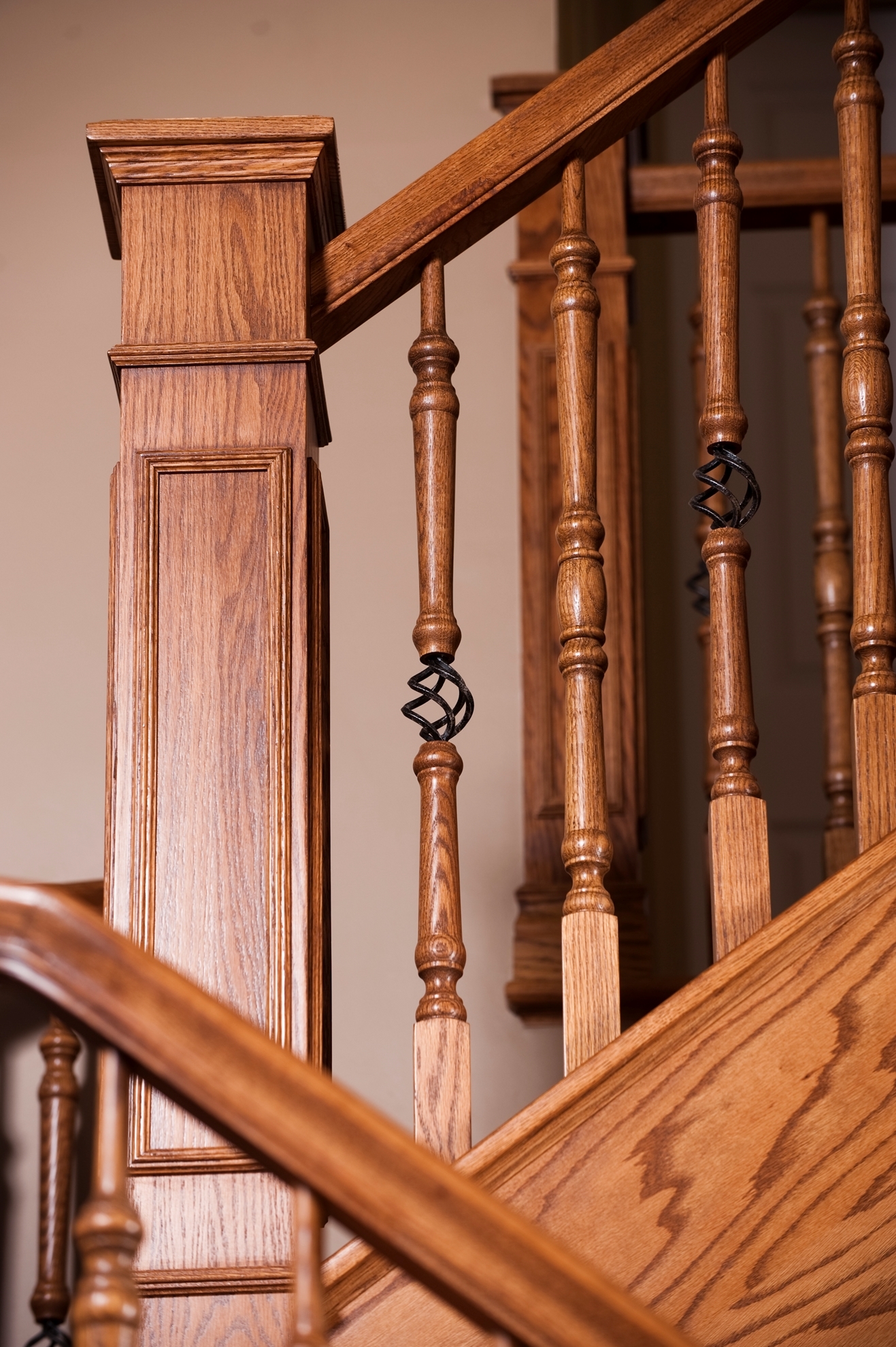 Image sur 12-Escalier barreaux de métal