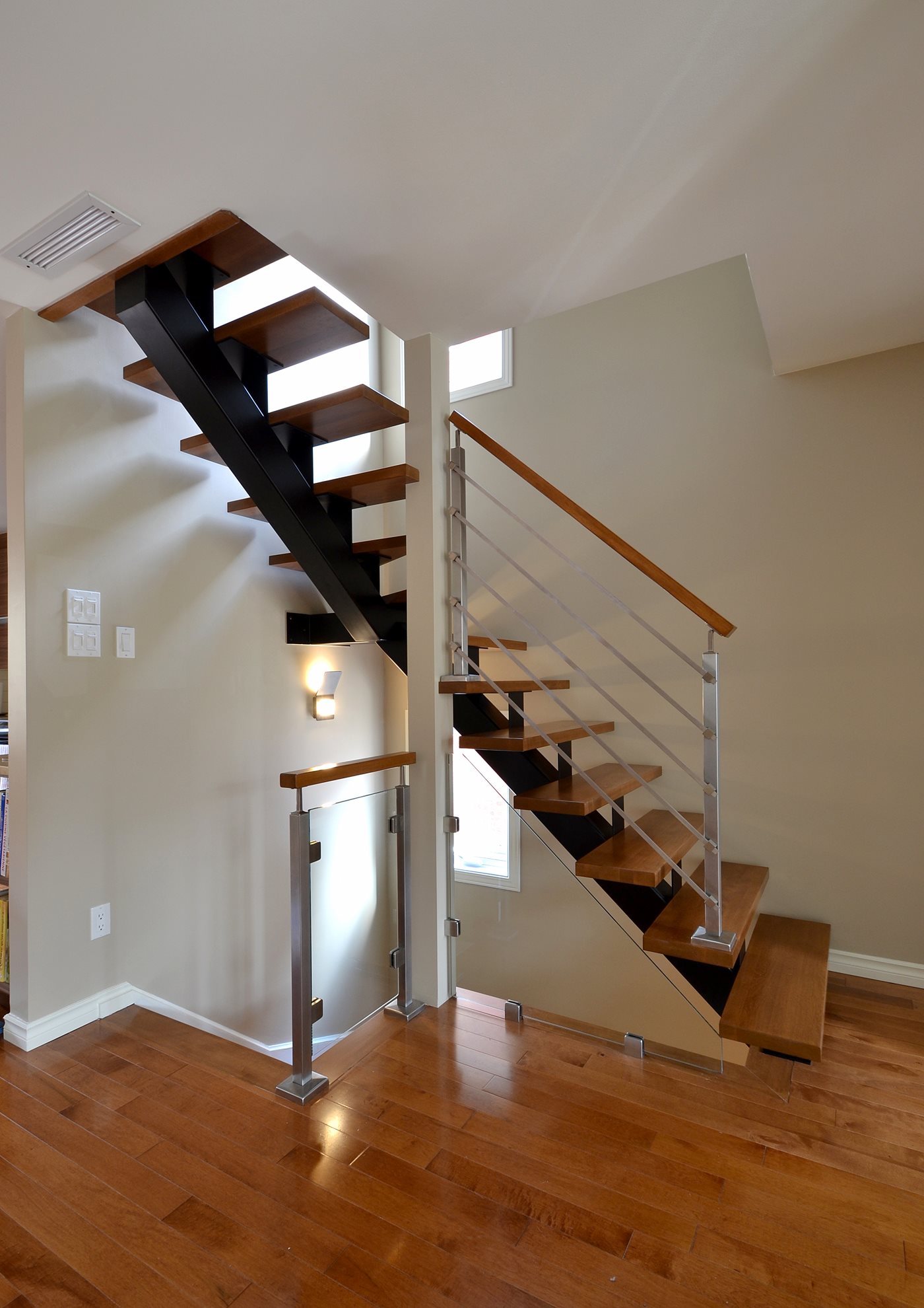 Escalier limon central