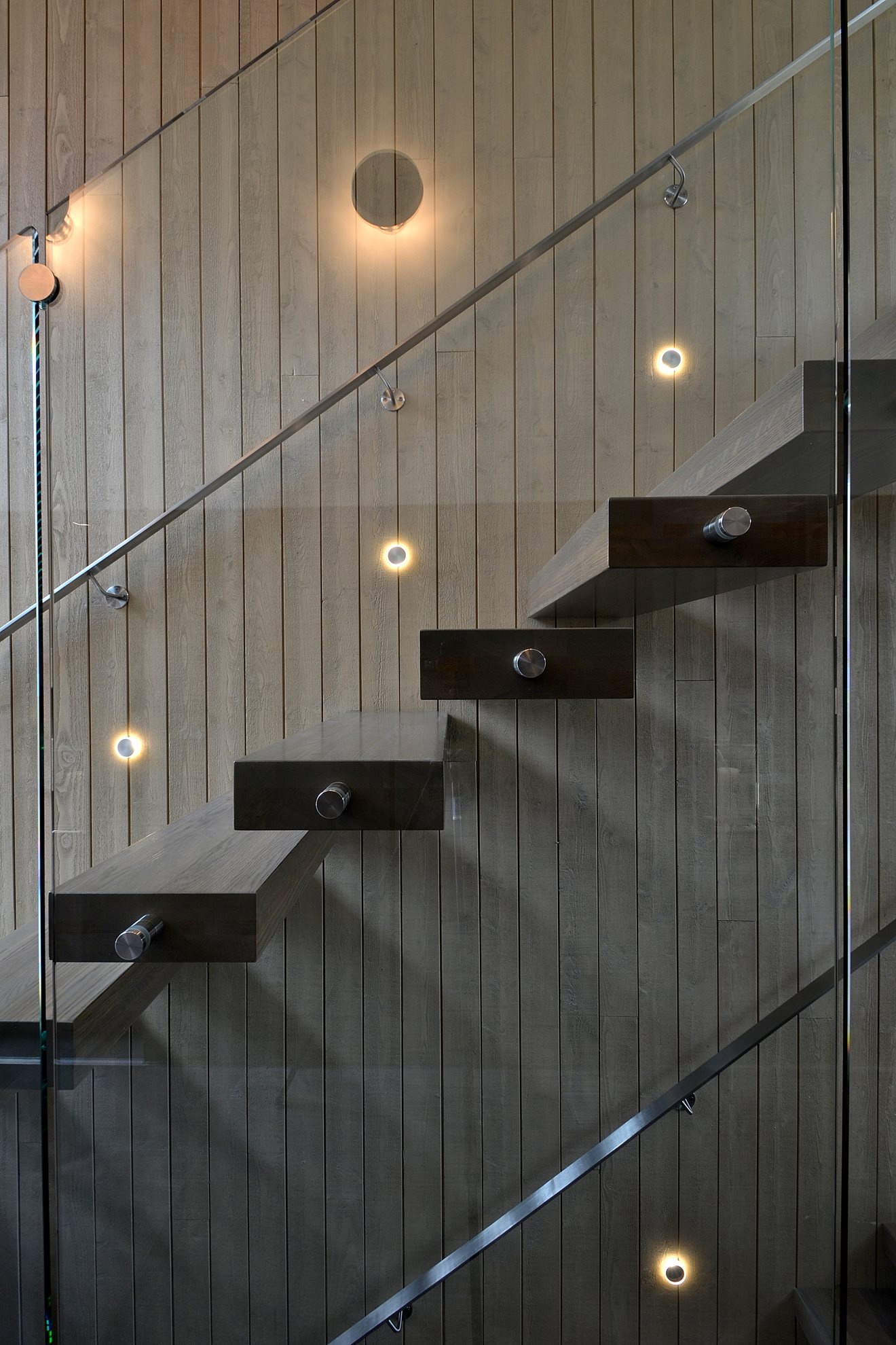 Escalier panneaux de verre